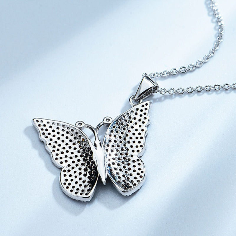 Sterling Silver Vintage Butterfly Necklace
