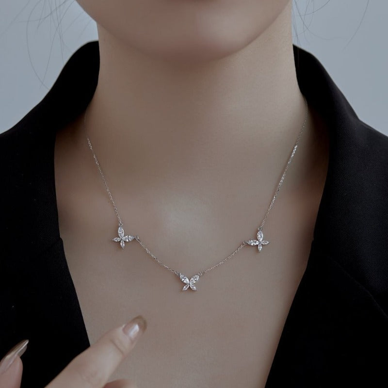 S925 Sterling Silver Butterfly Necklace