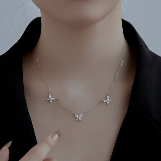 S925 Sterling Silver Butterfly Necklace
