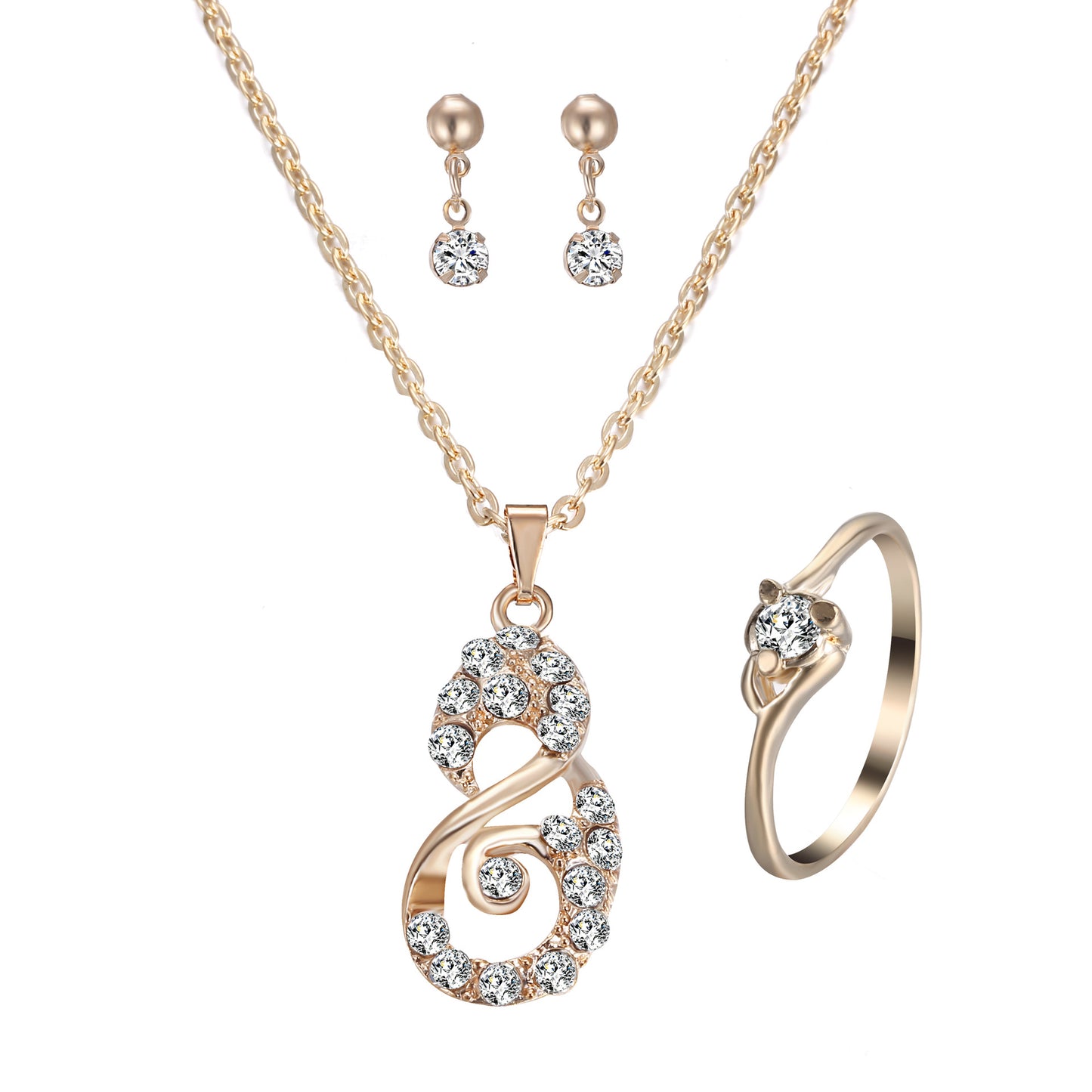 Rhinestone Jewelry Set - Kaldas Online Shopping