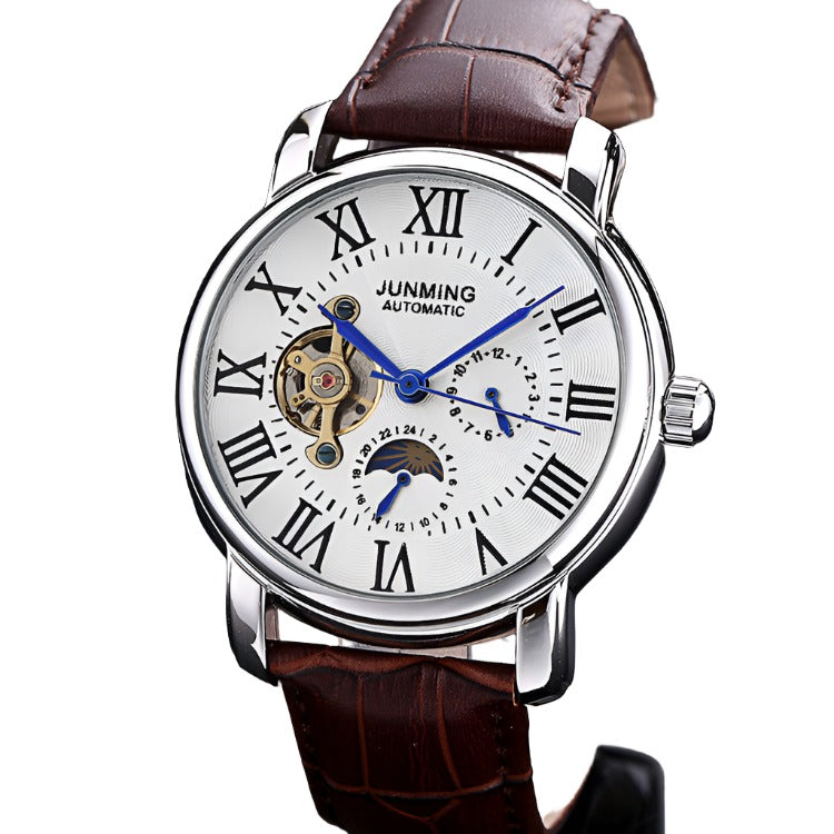 JUNMING Roman Characters Automatic Men's Watch