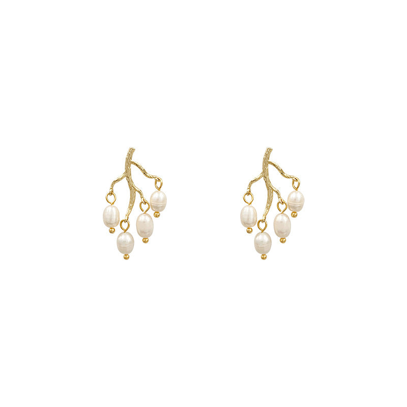 Pearl branch earrings - Kaldas Online Shopping