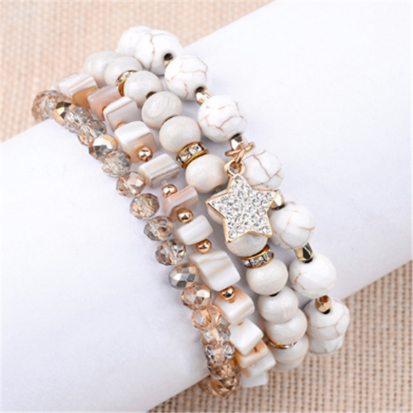 Natural stone bead bracelet - Kaldas Online Shopping