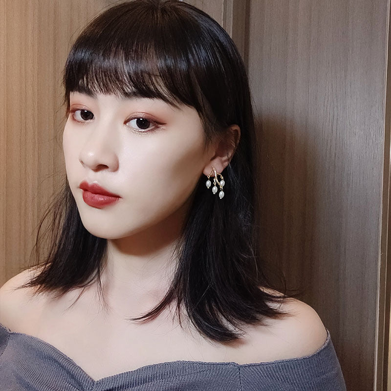 Pearl branch earrings - Kaldas Online Shopping