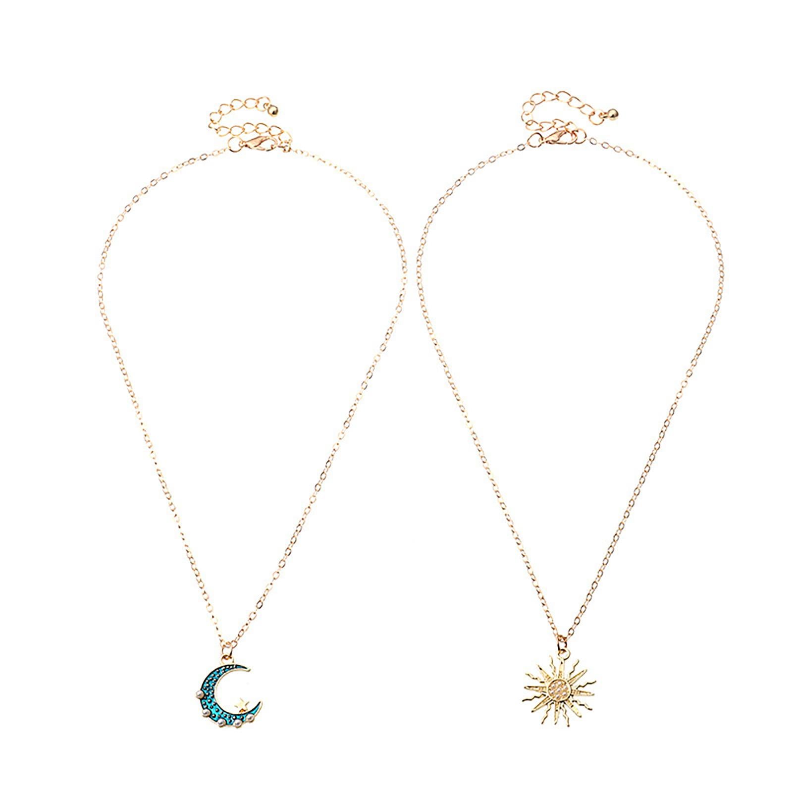 Sun Moon Necklace - Kaldas Online Shopping