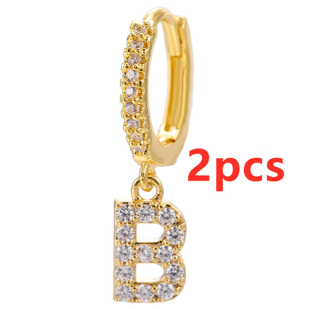 26 Letter Earrings - Kaldas Online Shopping