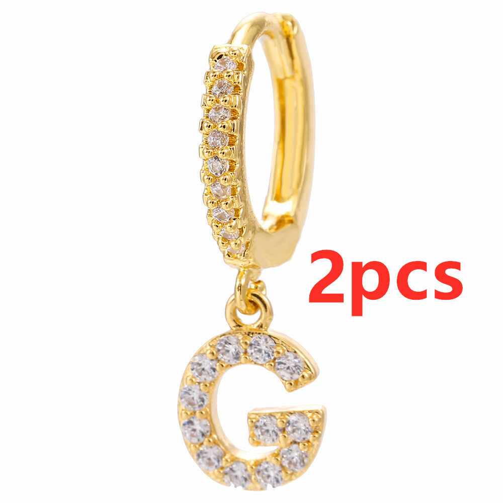 26 Letter Earrings - Kaldas Online Shopping