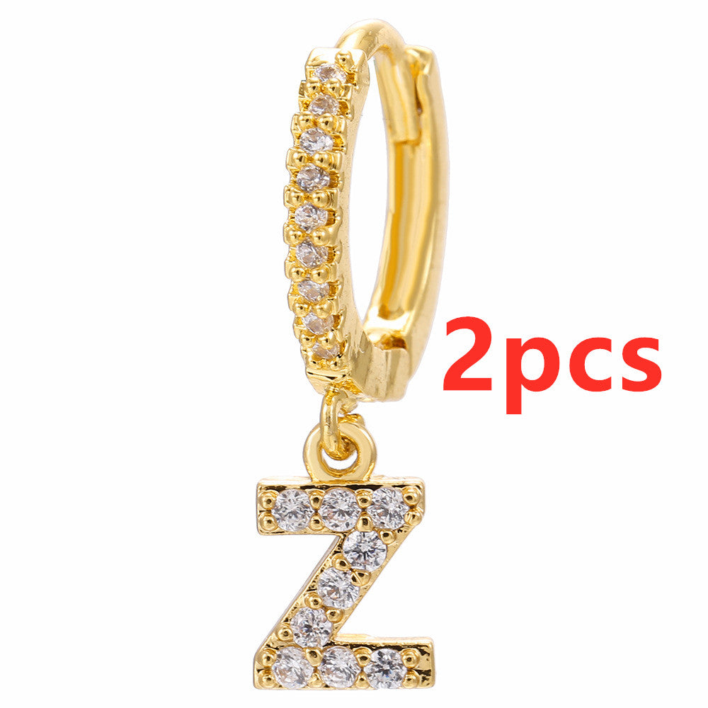 26 Letter Earrings - Kaldas Online Shopping
