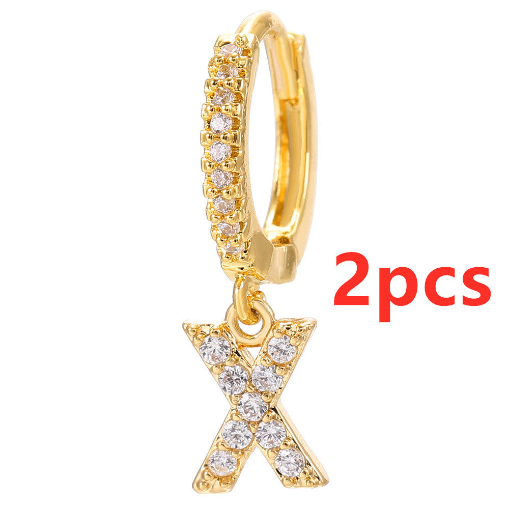 26 Letter Earrings - Kaldas Online Shopping