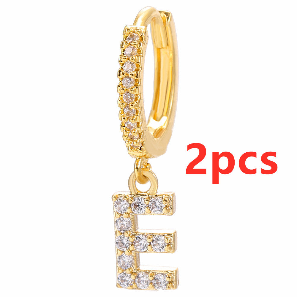 26 Letter Earrings - Kaldas Online Shopping