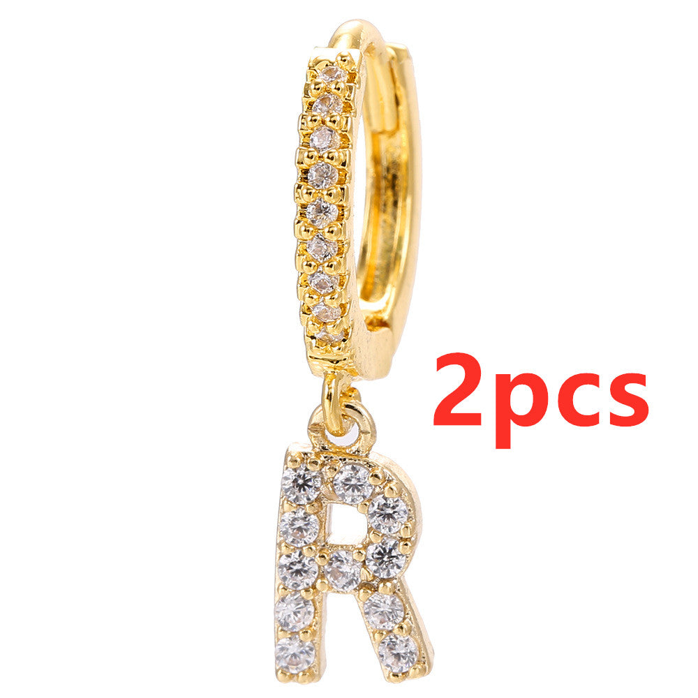 26 Letter Earrings - Kaldas Online Shopping