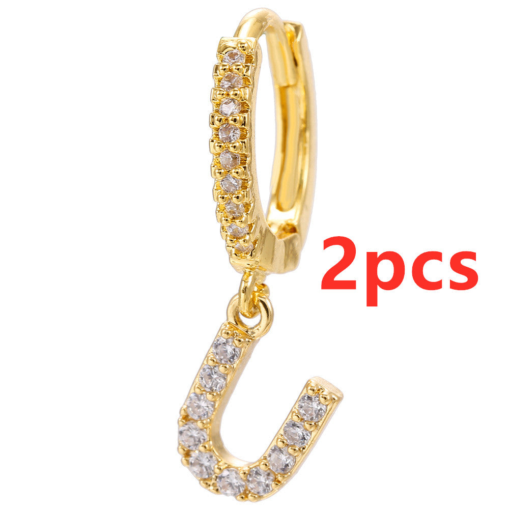 26 Letter Earrings - Kaldas Online Shopping