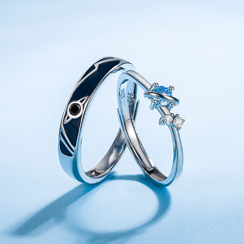 Dream Planet Couple Rings - Kaldas Online Shopping
