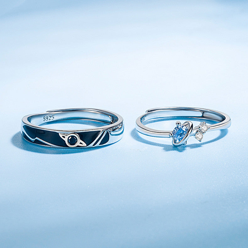 Dream Planet Couple Rings - Kaldas Online Shopping