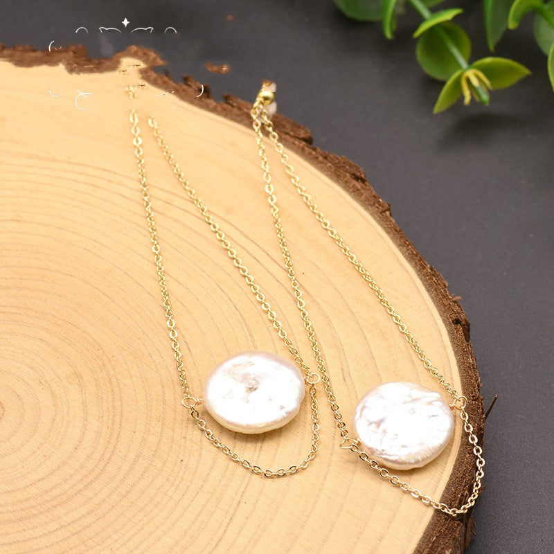 White Natural Water Pearl Necklace - Kaldas Online Shopping