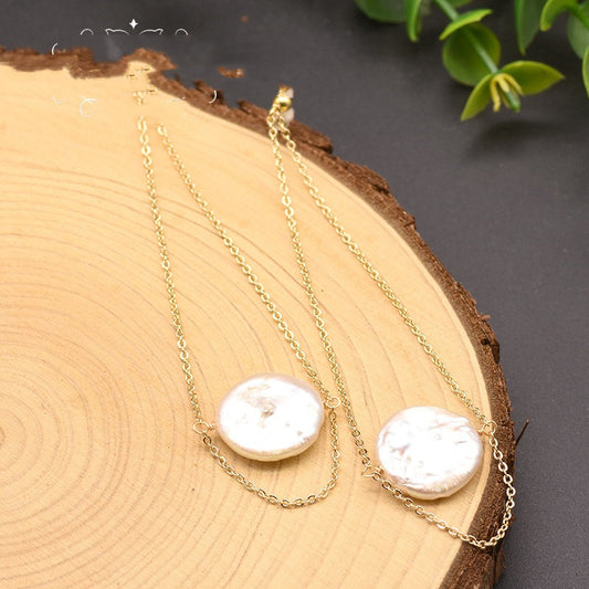 White Natural Water Pearl Necklace - Kaldas Online Shopping