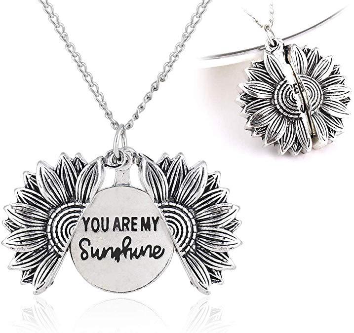 You Are My Sunshine Sunflower Necklace - Kaldas Online Shopping