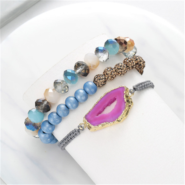 Natural stone bead bracelet - Kaldas Online Shopping