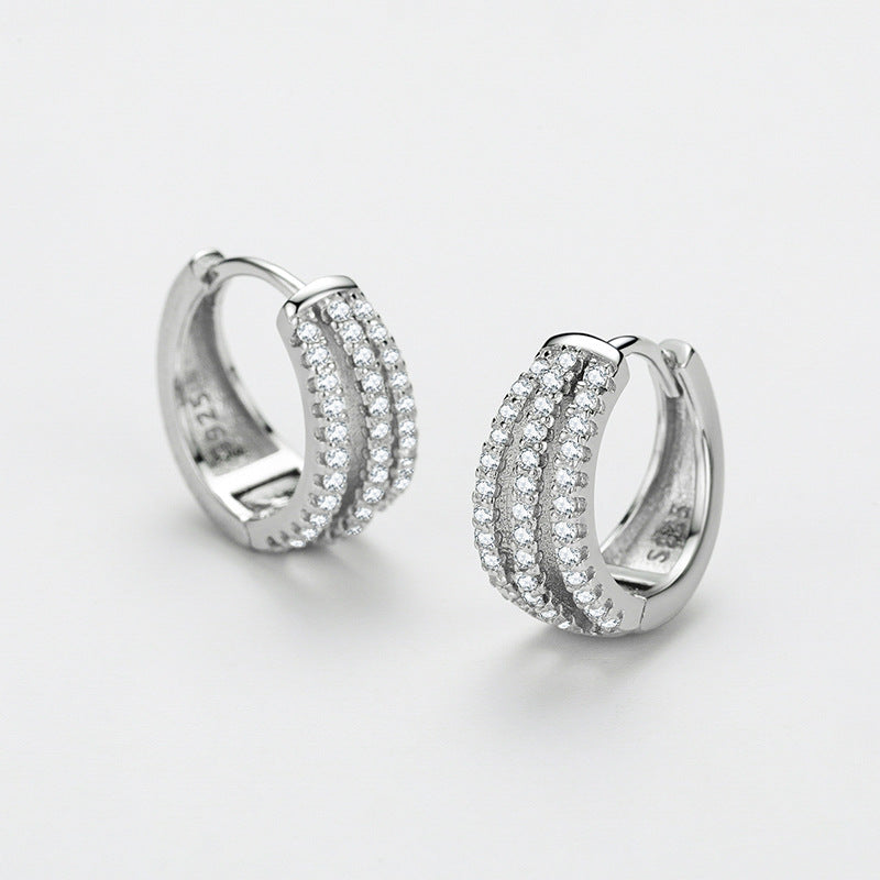 S925 Silver Frosty Style Earrings
