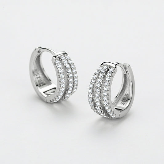 S925 Silver Frosty Style Earrings