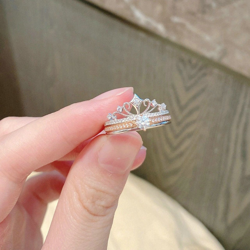 Crown Twin Ring