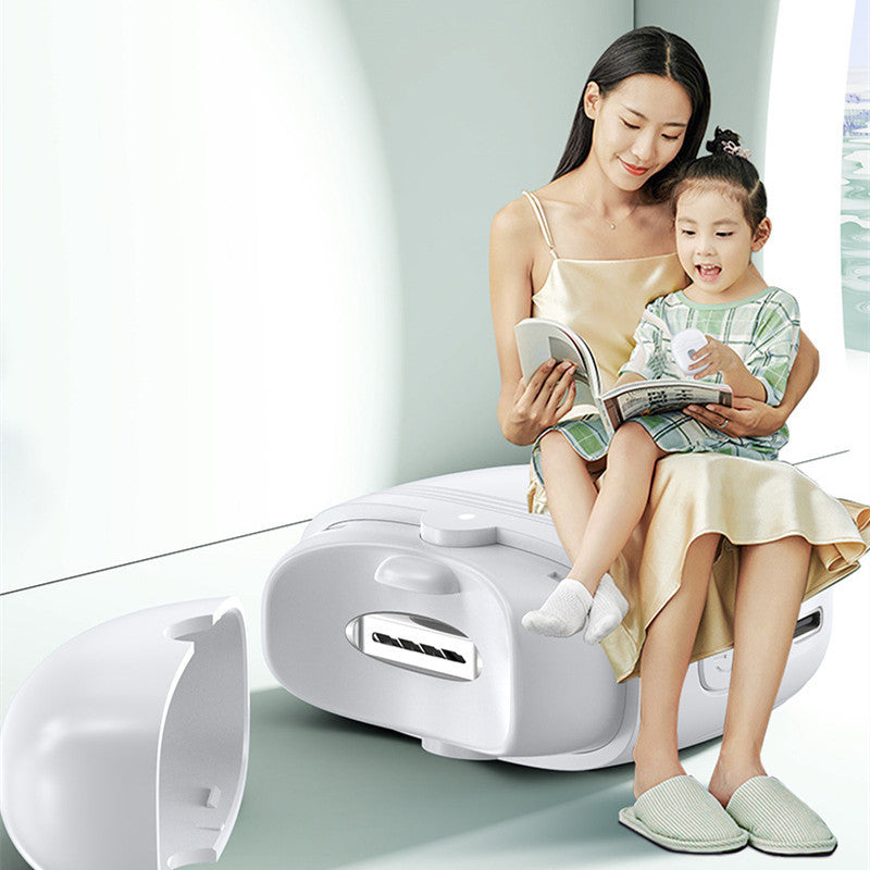 Rechargeable Electric Nail Scissors: Automatic Nail Trimmer & Polisher with Light for Children and Adults