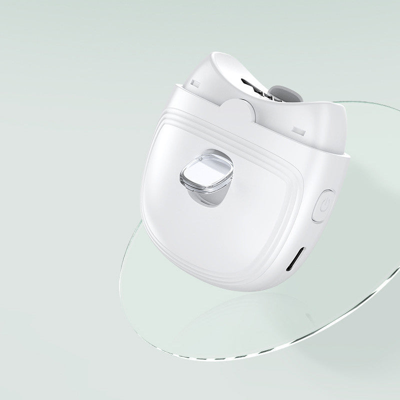 Rechargeable Electric Nail Scissors: Automatic Nail Trimmer & Polisher with Light for Children and Adults