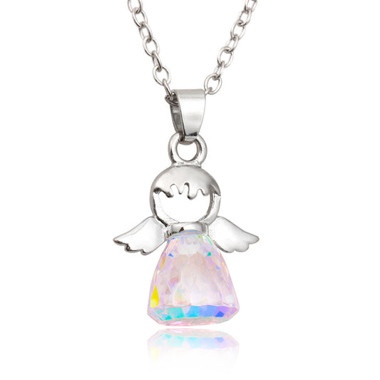 Crystal Little Angel Women's Necklace - Kaldas Online Shopping
