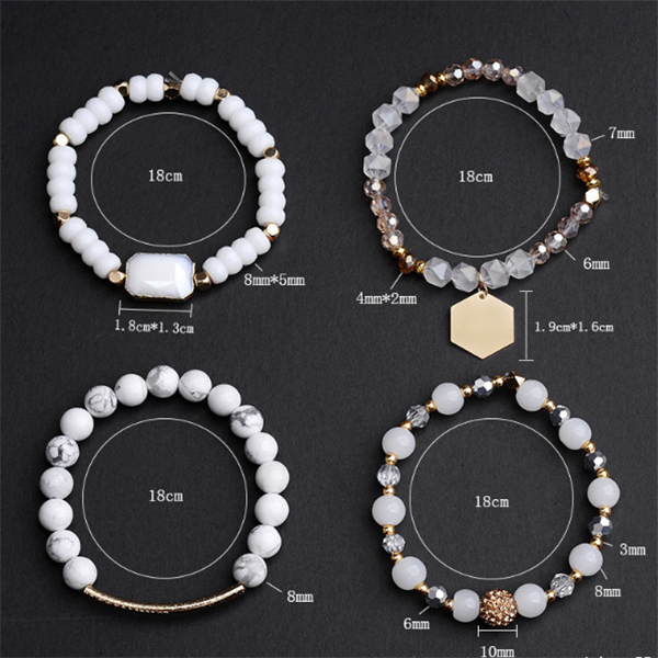 Natural stone bead bracelet - Kaldas Online Shopping