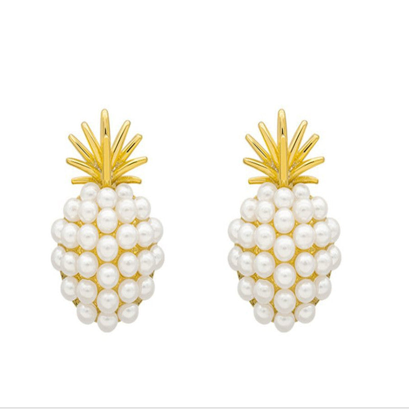 Pineapple Starfish Pearl Earrings - Kaldas Online Shopping