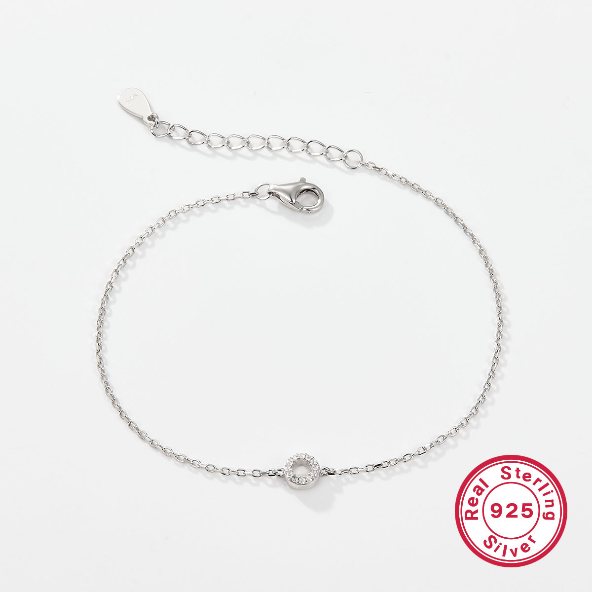 925 Silver Letters Bracelet