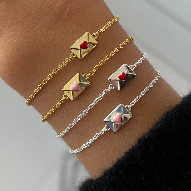 Pearl Envelope 18K Gold Plating Necklace & Bracelet