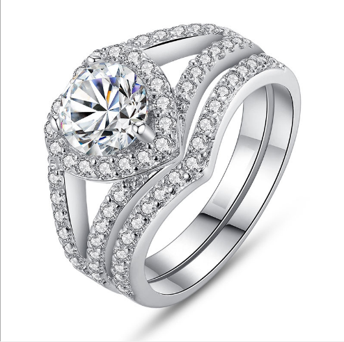 Heart-shaped Diamond Ring - Kaldas Online Shopping