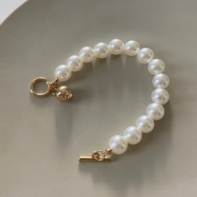 Gold Beads Pearl Bracelets - Kaldas Online Shopping