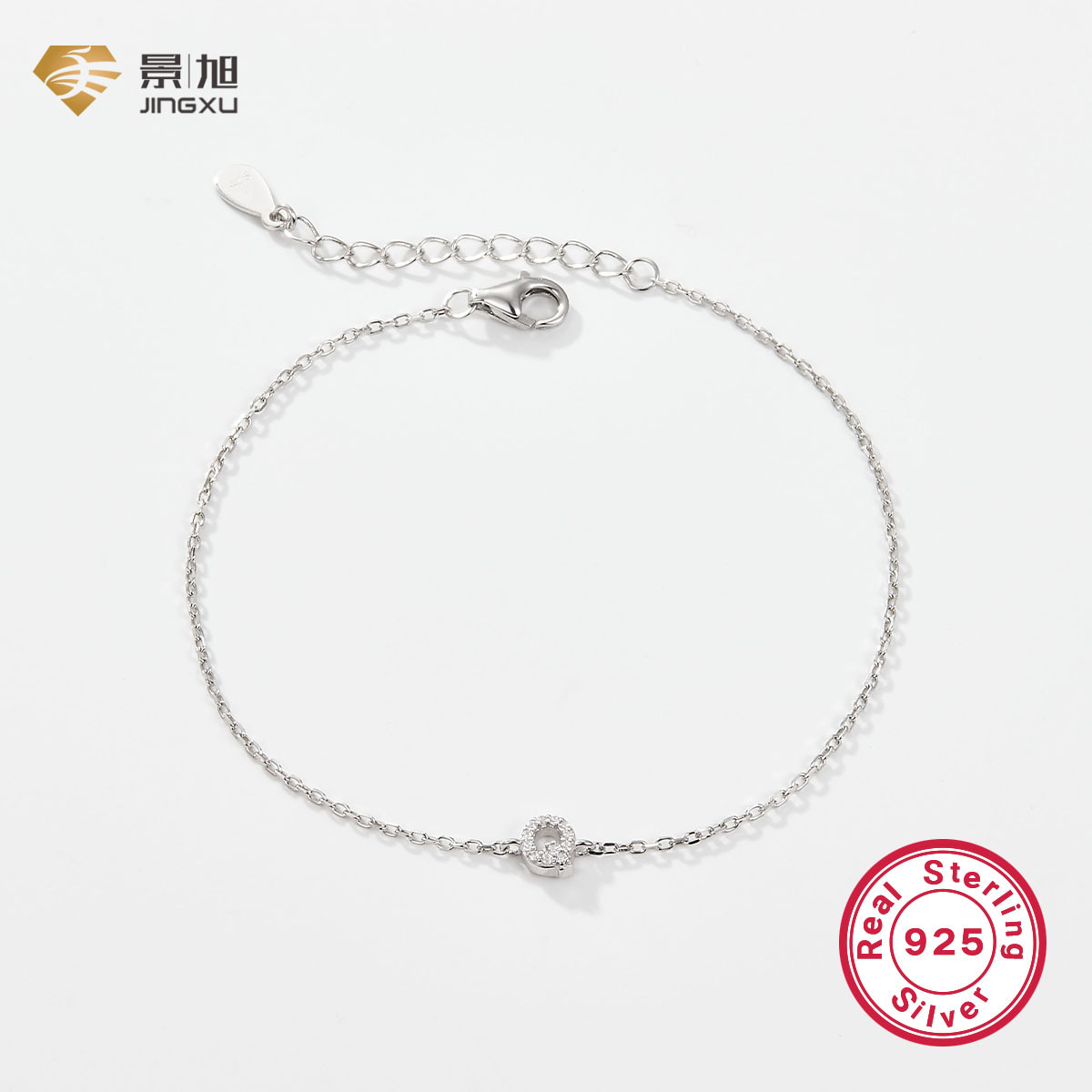 925 Silver Letters Bracelet