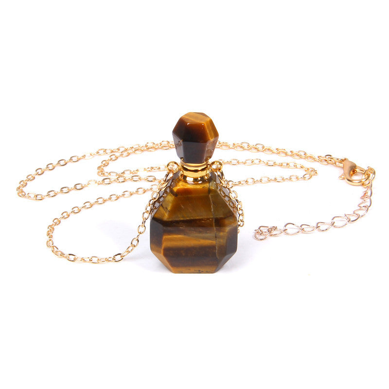 Perfume bottle Crystal Necklace - Kaldas Online Shopping