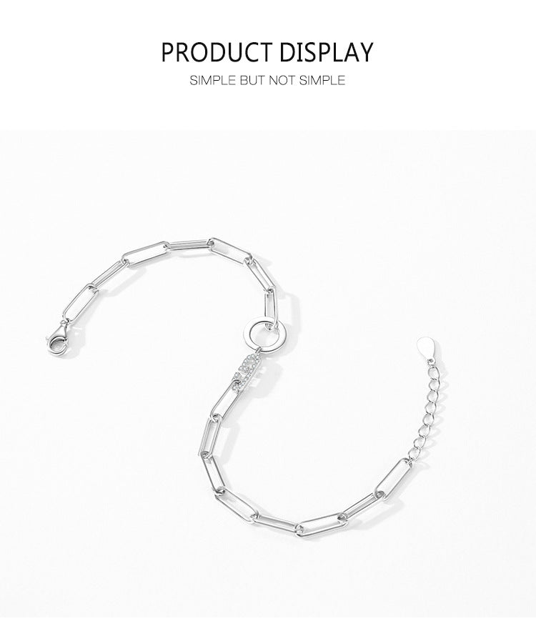 S925 Silver Chain-shaped Women Bracelet