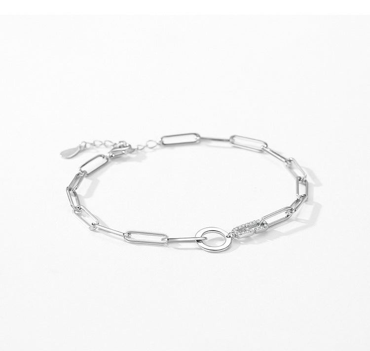 S925 Silver Chain-shaped Women Bracelet