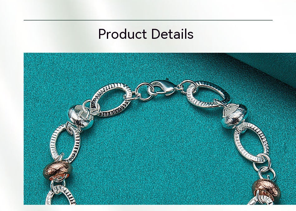 Silver Love Key Bracelet