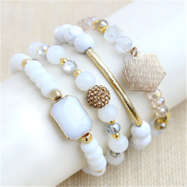 Natural stone bead bracelet - Kaldas Online Shopping