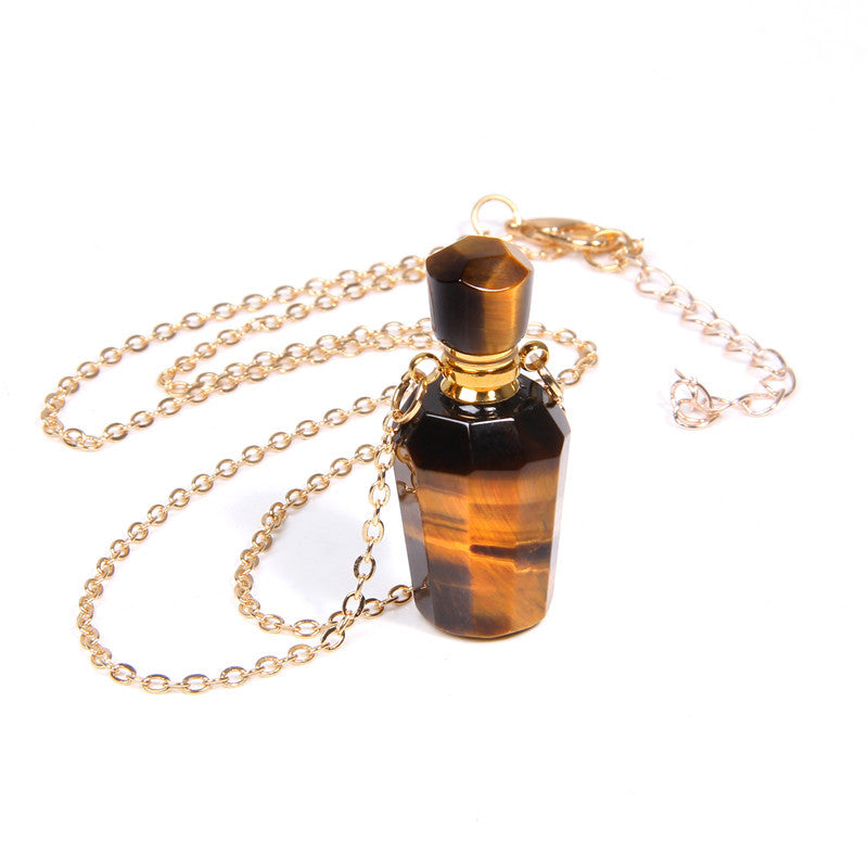 Perfume bottle Crystal Necklace - Kaldas Online Shopping