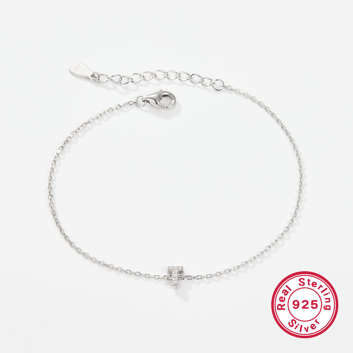 925 Silver Letters Bracelet