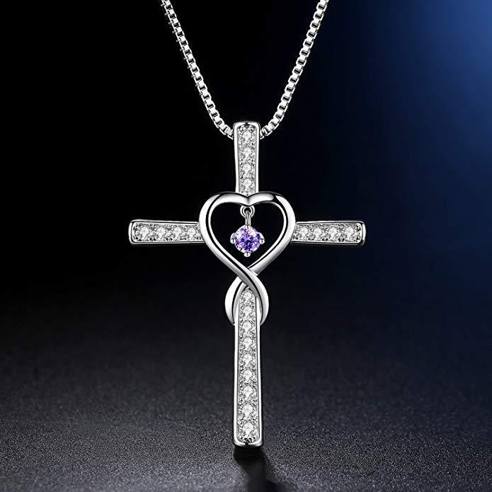Cross Zircon Necklace - Kaldas Online Shopping
