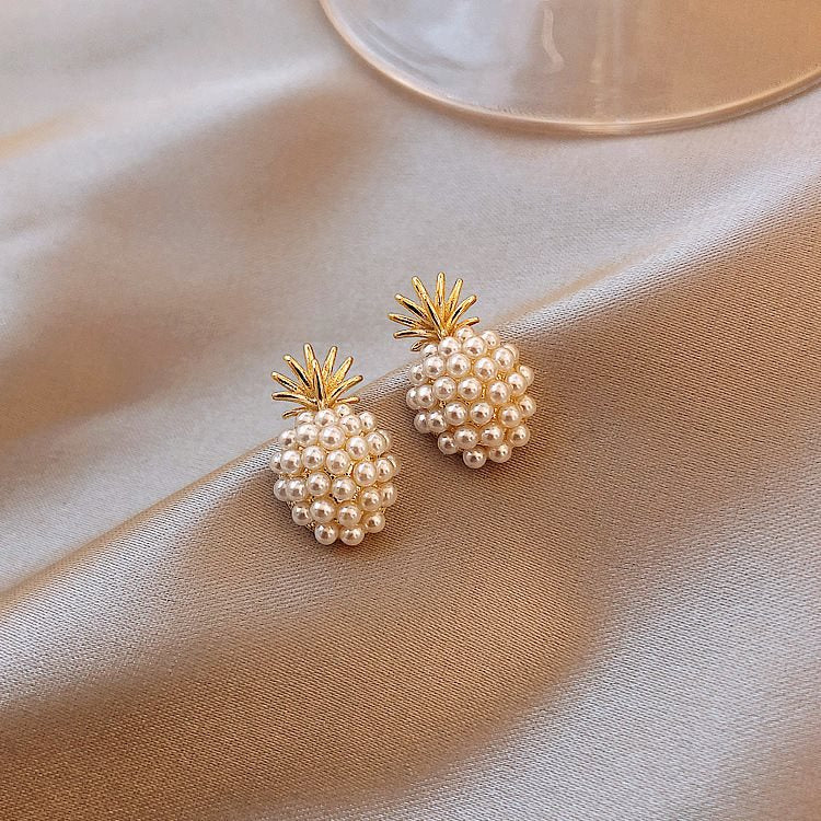 Pineapple Starfish Pearl Earrings - Kaldas Online Shopping