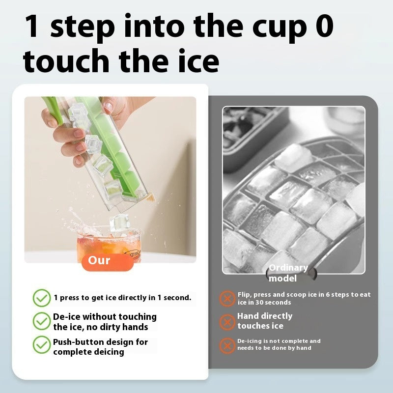 Food-Grade Ice Cube Maker with Storage Box