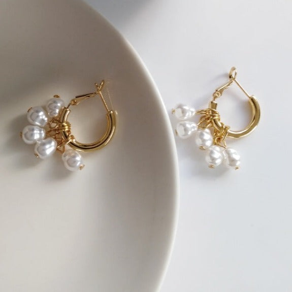 Pearl tassel earrings - Kaldas Online Shopping