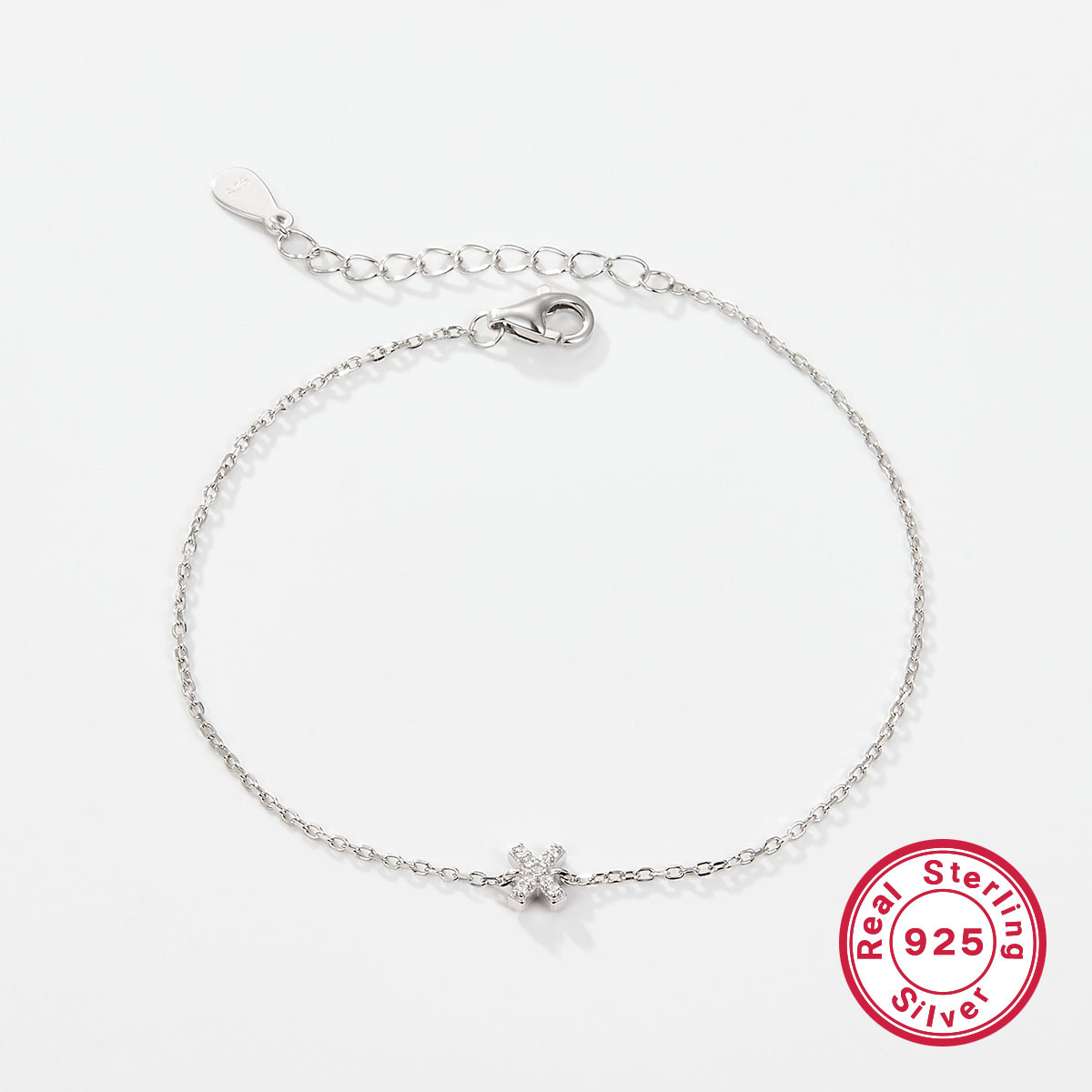 925 Silver Letters Bracelet