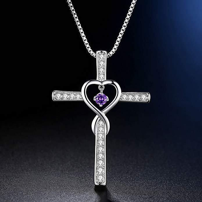 Cross Zircon Necklace - Kaldas Online Shopping