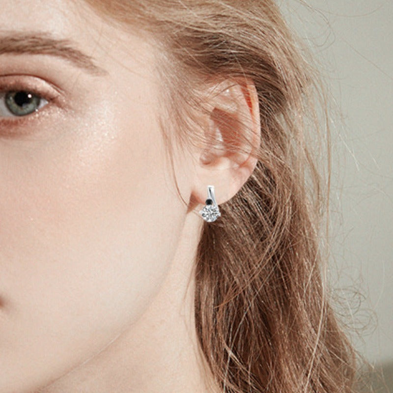 925 Silver Zircon Stud Earrings