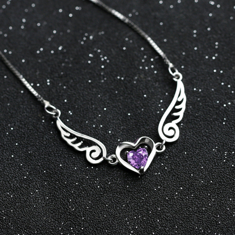 Angel Wings Pure Silver Necklace - Kaldas Online Shopping